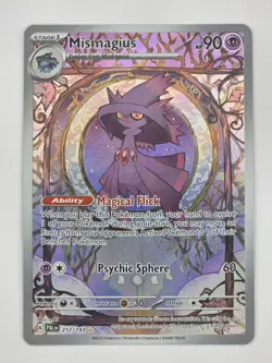 Pokemon TCG Paldea Evolved Mismagius 212/193 Holo Illustration Rare Near Mint - Image 1