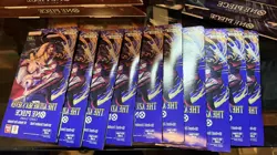 One Piece TCG The Azure Sea’s Seven OP 14 Booster sleeves. Lot Of 10. - Image 1
