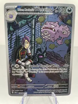 Team Rocket's Weezing 199/182 - Illustration Rare - Destined Rivals Pokemon TCG - Image 1
