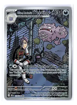 TEAM ROCKET’S WEEZING 199/182 Pokemon TCG - SV Destined Rivals Illustration Rare - Image 1