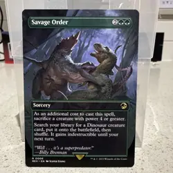 Savage Order (Borderless) Universes Beyond: Jurassic Pikachu World Collection - Image 1