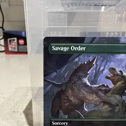 Savage Order (Borderless) Universes Beyond: Jurassic Pikachu World Collection - Image 2
