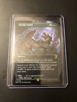 🔥MTG Savage Order (Borderless) Universes Beyond: Jurassic World Collection🔥 - Image 3