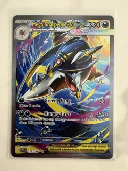 Pokemon TCG Mega Sharpedo ex 127/094 Phantasmal Flames Special Illustration Rare - Image 1