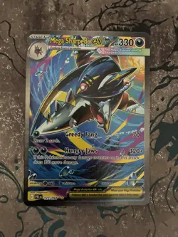 Pokemon TCG Mega Sharpedo ex 127/094 Phantasmal Flames Special Illustration Rare - Image 1