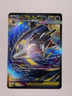 Mega Sharpedo Ex 127/094 Special Illustration Rare Phantasmal Flames Pokemon TCG - Image 1
