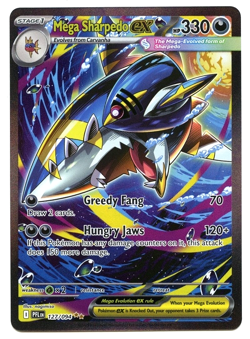 POKEMON TCG MEGA SHARPEDO EX 127/094 SPECIAL ILLUSTRATION RARE PHANTASMAL FLAMES - Image 1