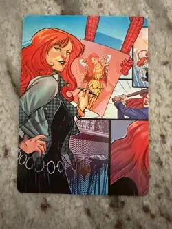 Spider-Man MTG Mary Jane Watson Gold Stamped Art Series Card 50/54 Marvel - Image 1
