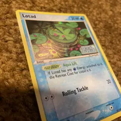 Lotad 55/100 EX Crystal Guardians Reverse Holo Rare Stamped Pokemon Card - Image 4
