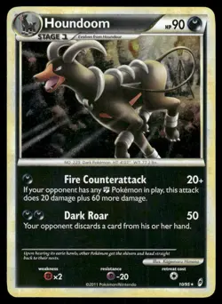 Pokemon Tcg Houndoom #10 Pokemon Call of Legends LP - Image 1