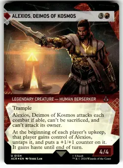 Alexios, Deimos of Kosmos (Showcase) Universes Beyond: Assassin's Creed Foil MTG - Image 1