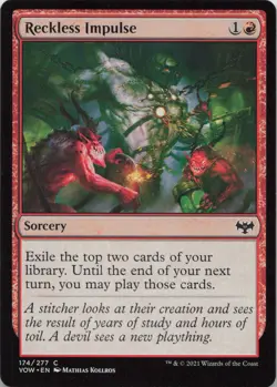 Reckless Impulse C Innistrad: Crimson Vow 174 - LP MTG - Image 1