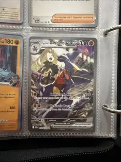 Pokemon TCG Cynthia's Garchomp EX Holo Card 232/182 Sv10: Destined Rivals - Image 1