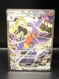 Pokemon TCG Cynthia's Garchomp EX Holo Card 232/182 Sv10: Destined Rivals - Image 1