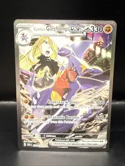 Pokemon TCG Cynthia's Garchomp EX Holo Card 232/182 Sv10: Destined Rivals - Image 2