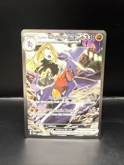Pokemon TCG Cynthia's Garchomp EX Holo Card 232/182 Sv10: Destined Rivals - Image 3