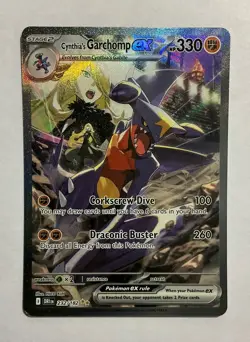 Pokemon TCG Cynthia's Garchomp ex 232/182 Sv10: Destined Rivals Holo - Image 1