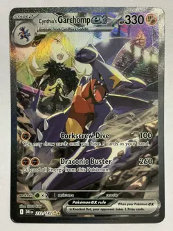 Pokemon TCG Cynthia's Garchomp ex 232/182 Sv10: Destined Rivals Holo - Image 2