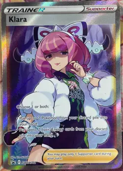 Klara Full Art Black Star Promo - SWSH302 - Sword & Shield Pokemon 2023 - Image 1