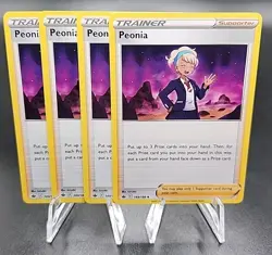 Peonia 149/198 Chilling Reign NM/M - Pokemon Trainer Supporter Playset Card x4 - Image 1