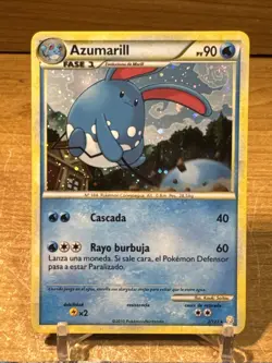 Azumarill 2/123 Holo Rare Pokemon TCG HeartGold & SoulSilver Spanish 2010 LP - Image 1