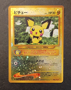 Pichu No. 172 - Japanese Neo Genesis - Holo Rare Pokemon Card LP Vintage 2000 - Image 1