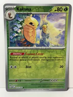 Kakuna Reverse Holo 014/165 SV: Scarlet & Violet 151 NM Pokemon Fast Ship - Image 1