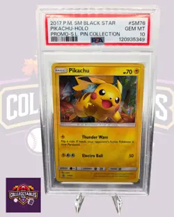 PSA 10 Pikachu Sm 76 Black Start Promo Pokemon Card - Image 2
