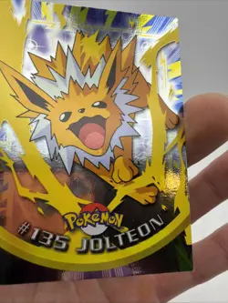 2000 Topps Pokemon Series 3 #135 Jolteon Blue Logo SILVER FOIL Holo NMT/LP - Image 3