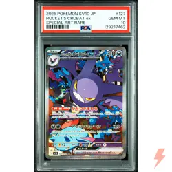 PSA 10 Team Rocket's Crobat ex SAR 127/098 SV10 Pokemon Card Japanese 2025 #HZ6 - Image 1
