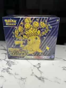 Surging Sparks Elite Trainer Box ETB - Factory Sealed - Pokemon Scarlet & Violet - Image 1