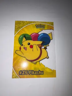Pikachu Topps Chrome Pokemon TV Animation Edition Series 2 Clear #PC1 2000 - Image 1