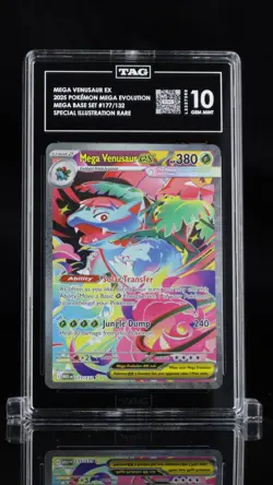 2025 Pokemon MEG Mega Evolution Venusaur EX SIR 177 PSA 10 Gem Mint - Image 1