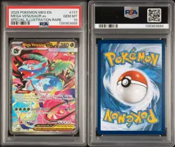 2025 Pokemon Mega Evolution Base #177 SIR Mega Venusaur ex PSA 10 Gem Mint - Image 3