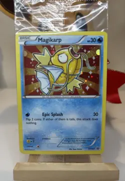 Pokemon TCG Shiny Magikarp Black Star Promo Card XY143 Sealed NM Near Mint - Image 1