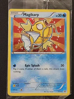 Pokemon TCG Shiny Magikarp Black Star Promo Card XY143 Sealed, Near Mint - Image 1
