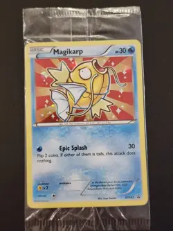 Pokemon TCG Shiny Magikarp Black Star Promo Card XY143 Sealed, Near Mint - Image 1
