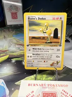 1st Edition Blaine's Doduo - Gym Challenge - #61/132 - Vintage Pokemon Card 2000 - Image 1