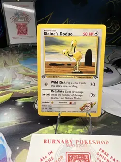 1st Edition Blaine's Doduo - Gym Challenge - #61/132 - Vintage Pokemon Card 2000 - Image 2