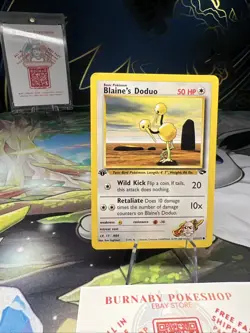 1st Edition Blaine's Doduo - Gym Challenge - #61/132 - Vintage Pokemon Card 2000 - Image 5