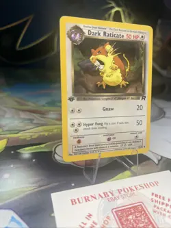 Dark Raticate 51/82 Team Rocket 1st Edition Common WOTC Pokemon Card Vintage - Image 4