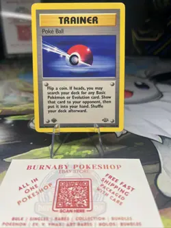 Poke Ball 64/64 Jungle 1st Edition WOTC Vintage Pokemon TCG Trainer Card - Image 1