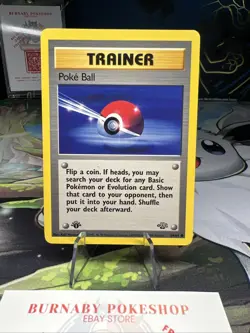 Poke Ball 64/64 Jungle 1st Edition WOTC Vintage Pokemon TCG Trainer Card - Image 4