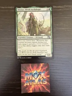 MTG - Dionus, Elvish Archdruid - Anime Art - Foundations Jumpstart - MTG NM - Image 1