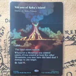 Volcano of Roku's Island Borderless FOIL MTG Avatar: TLA Eternal-Legal *ON HAND* - Image 1