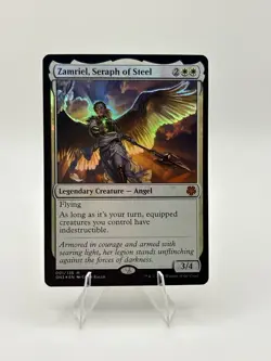 Zamriel, Seraph of Steel Magic Game Night: Free-For-All Foil Near Mint - Image 1