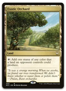 mtg magic exotic orchard FRENCH vf fr Verger exotique commander capenna - Image 1