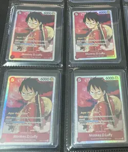 4x Monkey.D.Luffy (012) ST01-012 Super Pre-Release Starter Deck 1 Straw Hat Crew - Image 1