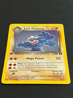 Dark Machamp 10/82 1st edition - Team Rocket Pokemon Card - Holo NM/LP - Image 2