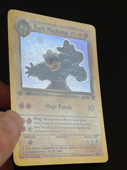 Dark Machamp 10/82 1st edition - Team Rocket Pokemon Card - Holo NM/LP - Image 4